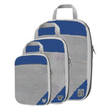 Maxbell 3 Pieces Compression Packing Cubes Reusable for Hiking Family Vacations