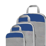Maxbell 3 Pieces Compression Packing Cubes Reusable for Hiking Family Vacations