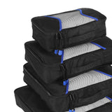 Maxbell 7 in 1 Packing Cubes Lightweight Suitcase Bag for Keeping Organized Shoes Black