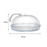 Maxbell Microwave Splatter Cover with Handle Dia 28.5cm Reusable Splash Proof Cover