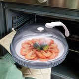 Maxbell Microwave Splatter Cover with Handle Dia 28.5cm Reusable Splash Proof Cover