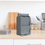 Maxbell Multifunctional Utensil Holder Storage Stand for Kitchen Restaurant Gray