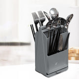 Maxbell Multifunctional Utensil Holder Storage Stand for Kitchen Restaurant Gray