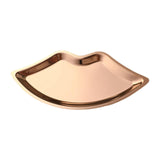 Maxbell Lip Shape Vanity Tray Decorative Organizer for Wedding Countertop Home Rose Aureate