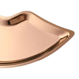 Maxbell Lip Shape Vanity Tray Decorative Organizer for Wedding Countertop Home Rose Aureate