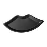 Maxbell Lip Shape Vanity Tray Decorative Organizer for Wedding Countertop Home Black