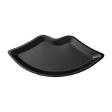 Maxbell Lip Shape Vanity Tray Decorative Organizer for Wedding Countertop Home Black