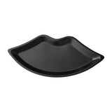 Maxbell Lip Shape Vanity Tray Decorative Organizer for Wedding Countertop Home Black