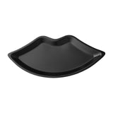 Maxbell Lip Shape Vanity Tray Decorative Organizer for Wedding Countertop Home Black