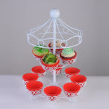 Maxbell Cupcake Stand Pastry Platter Cake Holder for Wedding Anniversary Decor