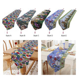 Maxbell Cute Easter Table Runner Easter Eggs for Indoor Outdoor Holiday Dining Style A