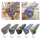 Maxbell Cute Easter Table Runner Easter Eggs for Indoor Outdoor Holiday Dining Style A
