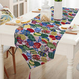 Maxbell Cute Easter Table Runner Easter Eggs for Indoor Outdoor Holiday Dining Style A