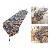 Maxbell Cute Easter Table Runner Easter Eggs for Indoor Outdoor Holiday Dining Style A