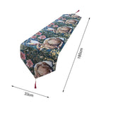 Maxbell Cute Easter Table Runner Easter Eggs for Indoor Outdoor Holiday Dining Style B
