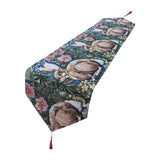 Maxbell Cute Easter Table Runner Easter Eggs for Indoor Outdoor Holiday Dining Style B