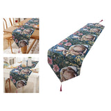 Maxbell Cute Easter Table Runner Easter Eggs for Indoor Outdoor Holiday Dining Style B