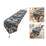 Maxbell Cute Easter Table Runner Easter Eggs for Indoor Outdoor Holiday Dining Style B