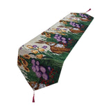 Maxbell Cute Easter Table Runner Easter Eggs for Indoor Outdoor Holiday Dining Style C
