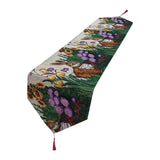 Maxbell Cute Easter Table Runner Easter Eggs for Indoor Outdoor Holiday Dining Style C