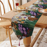 Maxbell Cute Easter Table Runner Easter Eggs for Indoor Outdoor Holiday Dining Style C