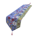 Maxbell Cute Easter Table Runner Easter Eggs for Indoor Outdoor Holiday Dining Style D