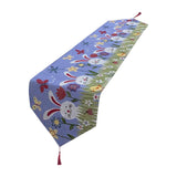 Maxbell Cute Easter Table Runner Easter Eggs for Indoor Outdoor Holiday Dining Style D