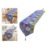 Maxbell Cute Easter Table Runner Easter Eggs for Indoor Outdoor Holiday Dining Style D