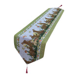Maxbell Cute Easter Table Runner Easter Eggs for Indoor Outdoor Holiday Dining Style E