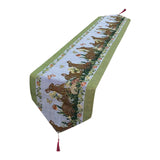 Maxbell Cute Easter Table Runner Easter Eggs for Indoor Outdoor Holiday Dining Style E
