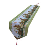 Maxbell Cute Easter Table Runner Easter Eggs for Indoor Outdoor Holiday Dining Style E