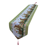 Maxbell Cute Easter Table Runner Easter Eggs for Indoor Outdoor Holiday Dining Style E