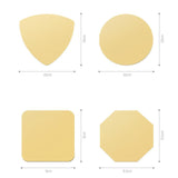 Maxbell 4Pcs Drink Coasters Non Slip Geometric Shape for Housewarming Home Decor