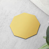 Maxbell 4Pcs Drink Coasters Non Slip Geometric Shape for Housewarming Home Decor