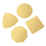 Maxbell 4Pcs Drink Coasters Non Slip Geometric Shape for Housewarming Home Decor