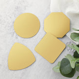 Maxbell 4Pcs Drink Coasters Non Slip Geometric Shape for Housewarming Home Decor