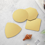 Maxbell 4Pcs Drink Coasters Non Slip Geometric Shape for Housewarming Home Decor