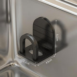 Maxbell Sponge Holder Shelf Kitchen Accessories Hanging Sink Caddy for Bathroom Black