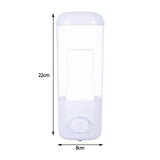 Maxbell Wall Mount Manual Soap Dispenser Clear Liquid Containers for Hotel Kitchen A