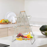 Maxbell Fruit Basket Display Stand Rack Cake Stand Bread Basket for Candy Desserts White
