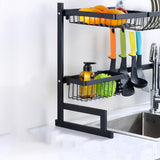 Maxbell Multifunctional Over Sink Bowl Organiser Kitchen Drainer Storage Holder 65cm