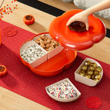 Maxbell Dried Fruit Plate Platter Good Luck Food Storage Box for Living Room Home