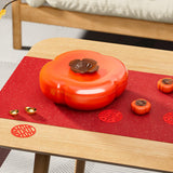 Maxbell Dried Fruit Plate Platter Good Luck Food Storage Box for Living Room Home