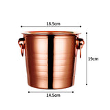 Maxbell Drinks Chiller Bucket Beverage Chilling Bucket 3L for Parties Bar Buffet Rose Aureate