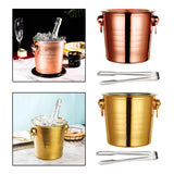 Maxbell Drinks Chiller Bucket Beverage Chilling Bucket 3L for Parties Bar Buffet Rose Aureate