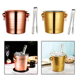 Maxbell Drinks Chiller Bucket Beverage Chilling Bucket 3L for Parties Bar Buffet Rose Aureate