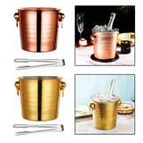 Maxbell Drinks Chiller Bucket Beverage Chilling Bucket 3L for Parties Bar Buffet Rose Aureate