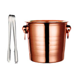 Maxbell Drinks Chiller Bucket Beverage Chilling Bucket 3L for Parties Bar Buffet Rose Aureate