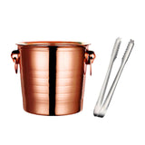 Maxbell Drinks Chiller Bucket Beverage Chilling Bucket 3L for Parties Bar Buffet Rose Aureate