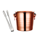 Maxbell Drinks Chiller Bucket Beverage Chilling Bucket 3L for Parties Bar Buffet Rose Aureate